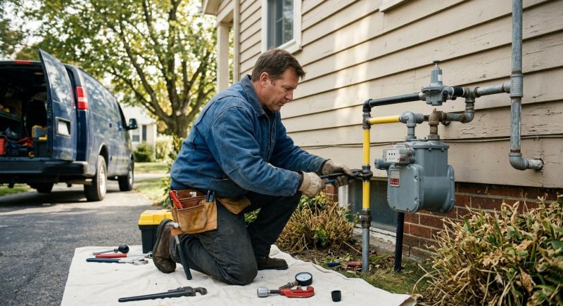 Natural Gas Line Installation in Fredericksburg, VA