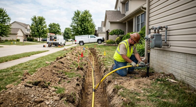 Natural Gas Line Installation in Columbus, OH